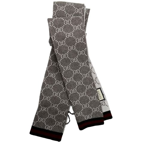 Gucci NWT Unisex Guccissima Scarf 325806 Graphite 